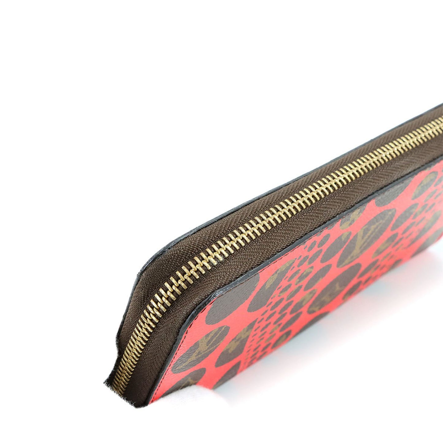 Louis Vuitton Zippy wallet, Red, Canvas, wallet