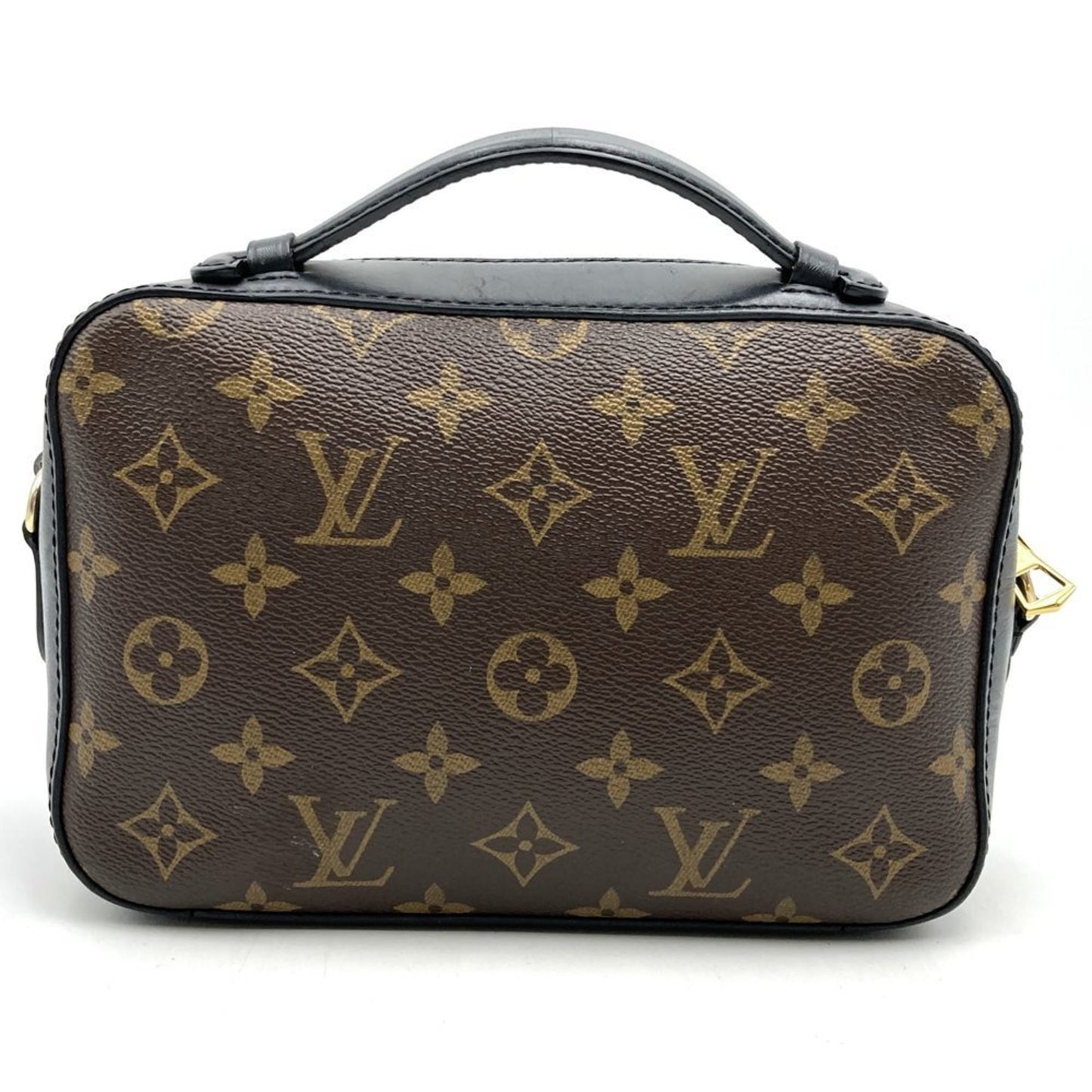 Louis Vuitton Saintonge, Brown, Canvas, shoulder