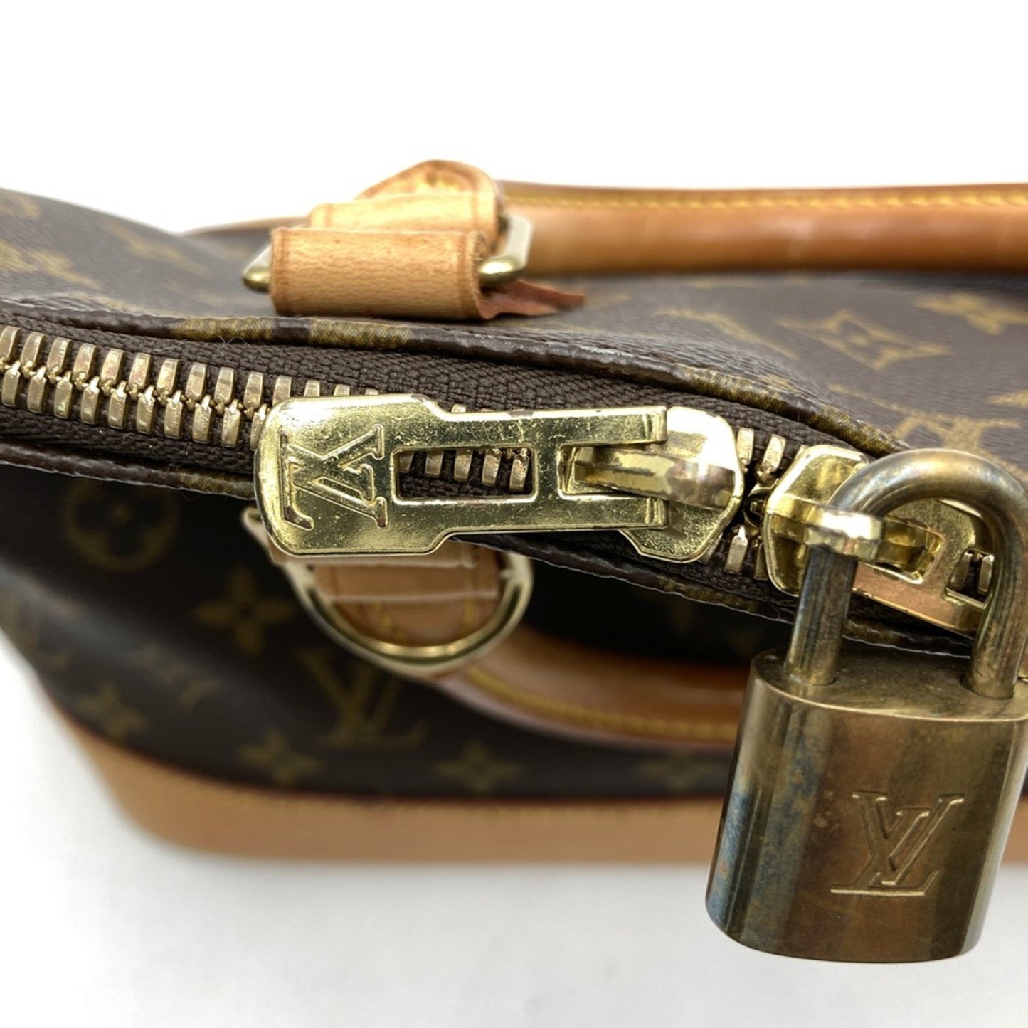 Louis Vuitton Alma, Brown, Canvas, handbag