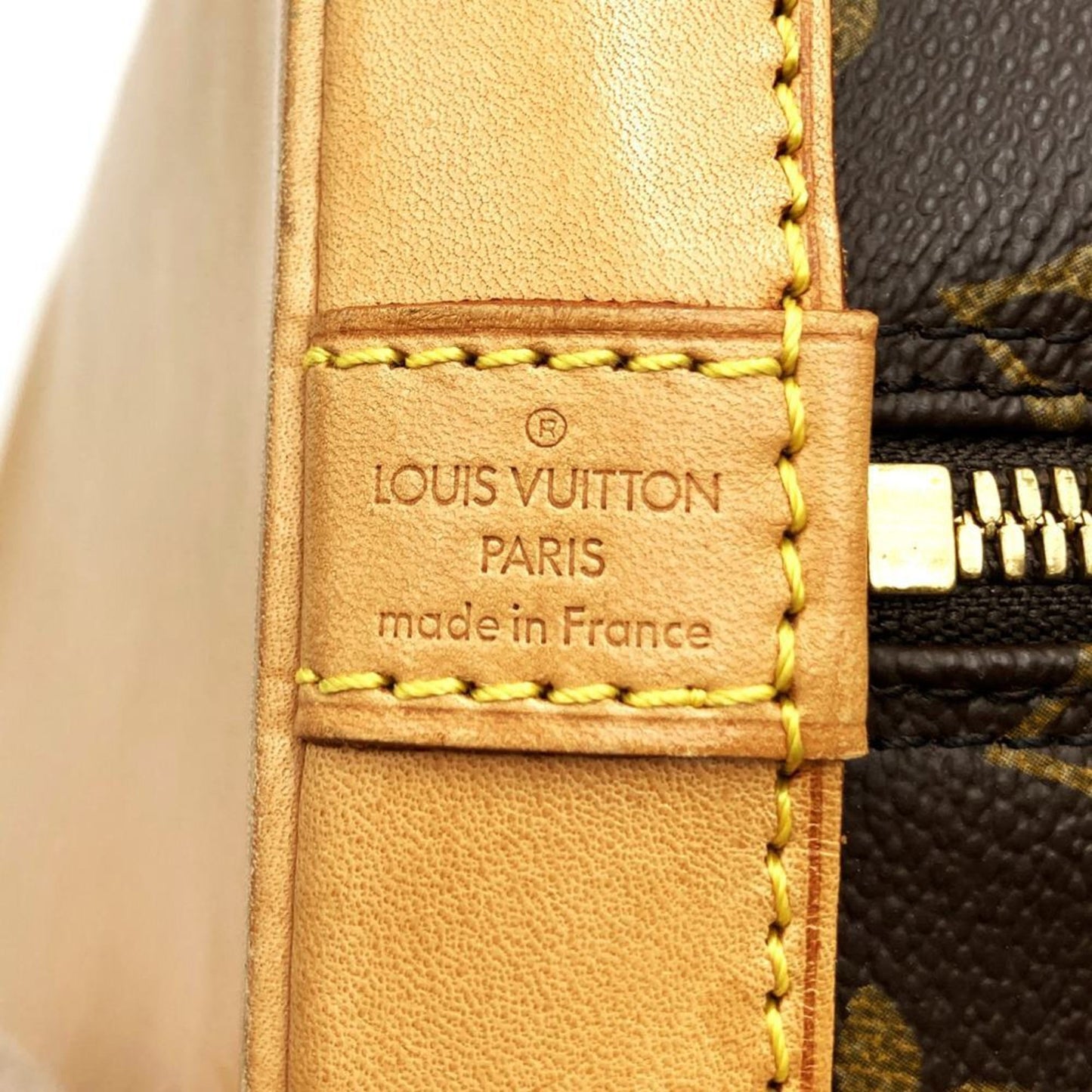Louis Vuitton Alma, Brown, Canvas, handbag