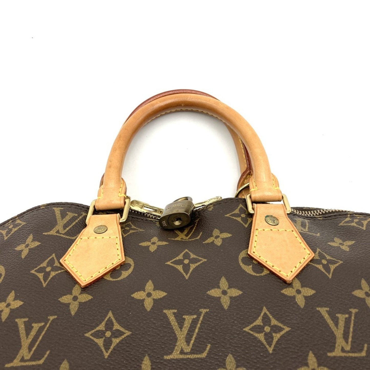 Louis Vuitton Alma, Brown, Canvas, handbag