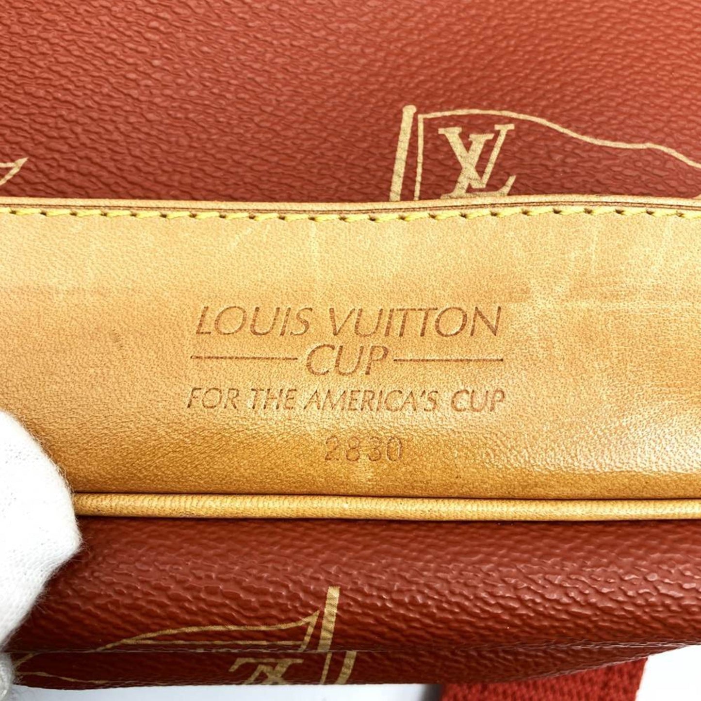Louis Vuitton Messenger, Orange, Canvas, shoulder