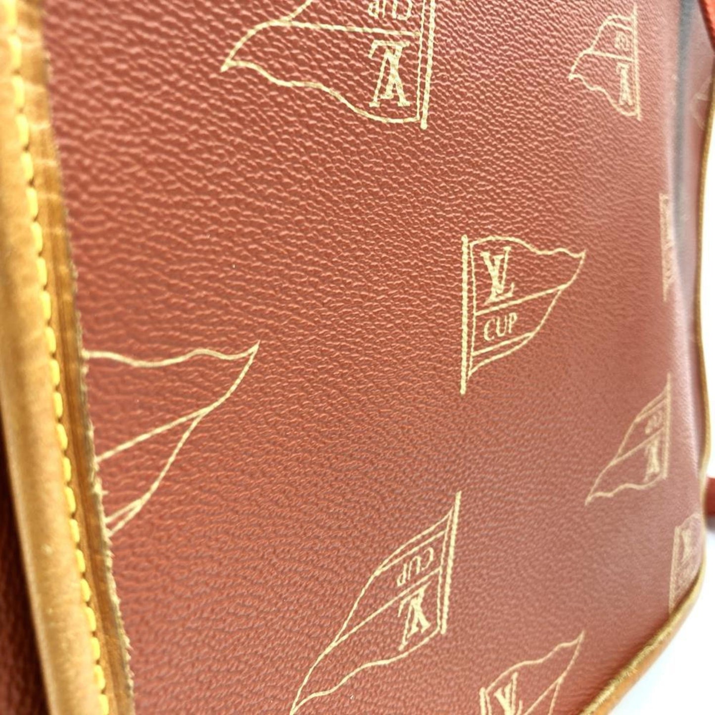 Louis Vuitton Messenger, Orange, Canvas, shoulder