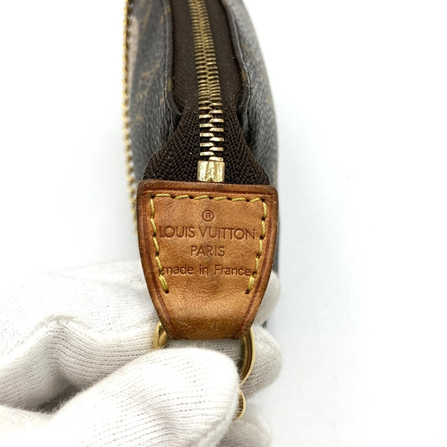 Louis Vuitton Mini Pochette Accessoires, Brown, Canvas, clutch