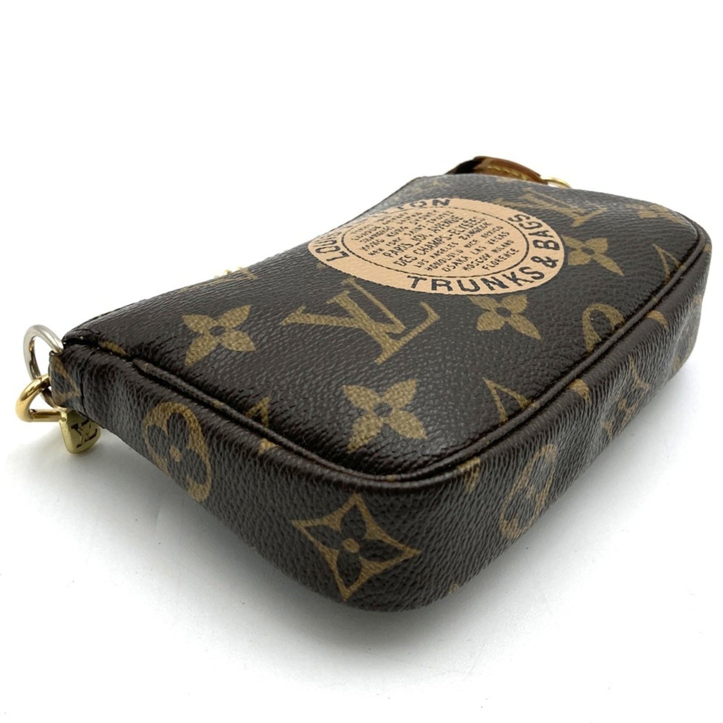 Louis Vuitton Mini Pochette Accessoires, Brown, Canvas, clutch