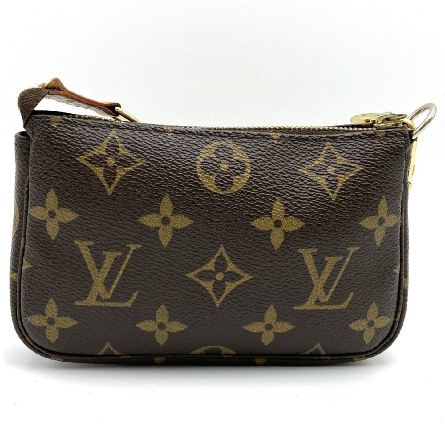 Louis Vuitton Mini Pochette Accessoires, Brown, Canvas, clutch