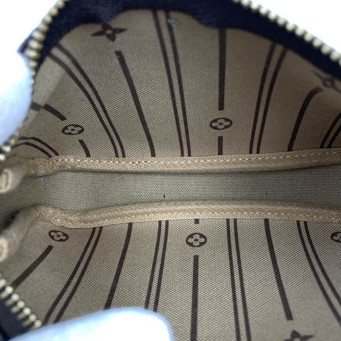 Louis Vuitton Mini Pochette Accessoires, Brown, Canvas, clutch