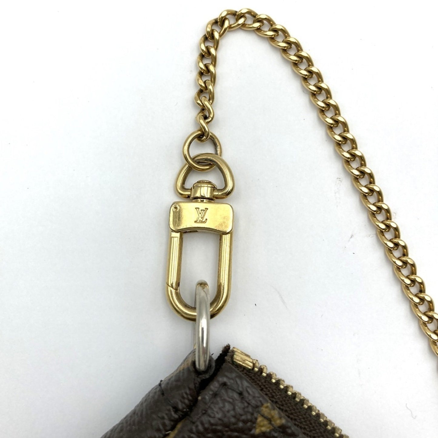 Louis Vuitton Mini Pochette Accessoires, Brown, Canvas, clutch