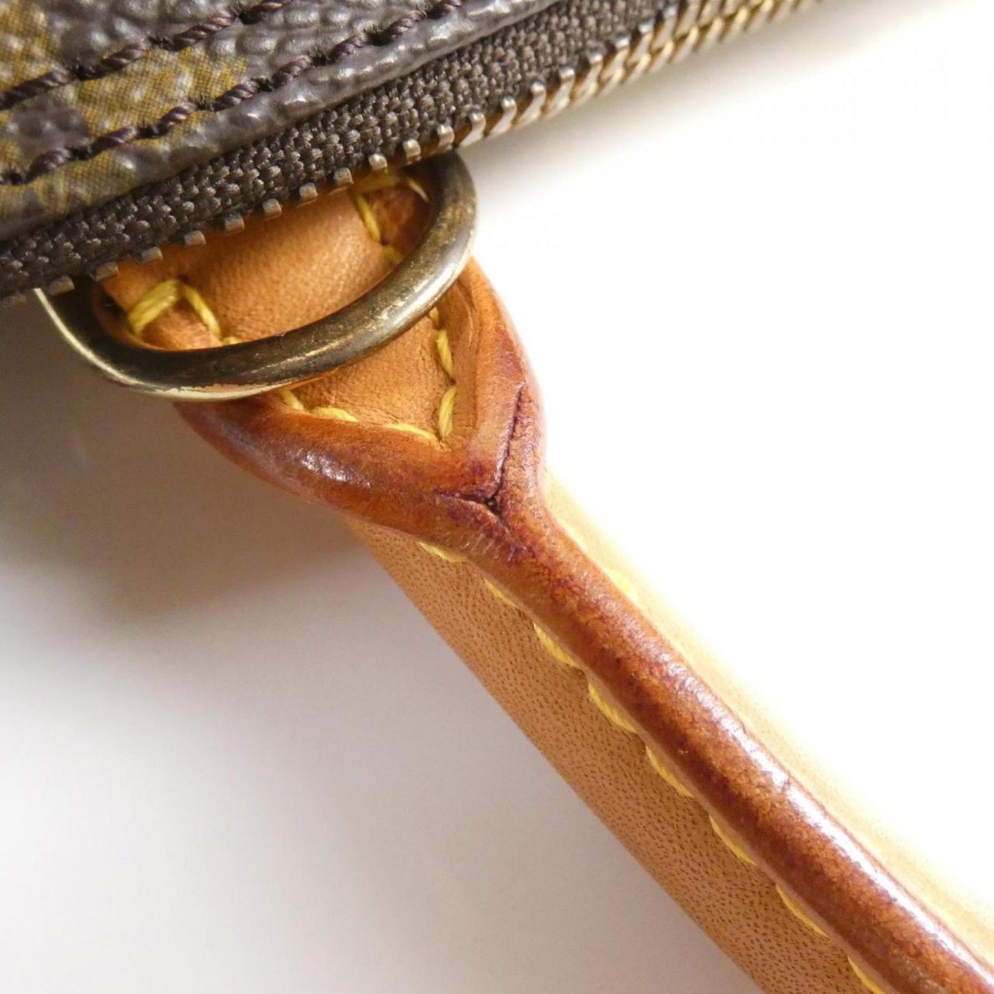 Louis Vuitton Alma, Brown, Canvas, handbag
