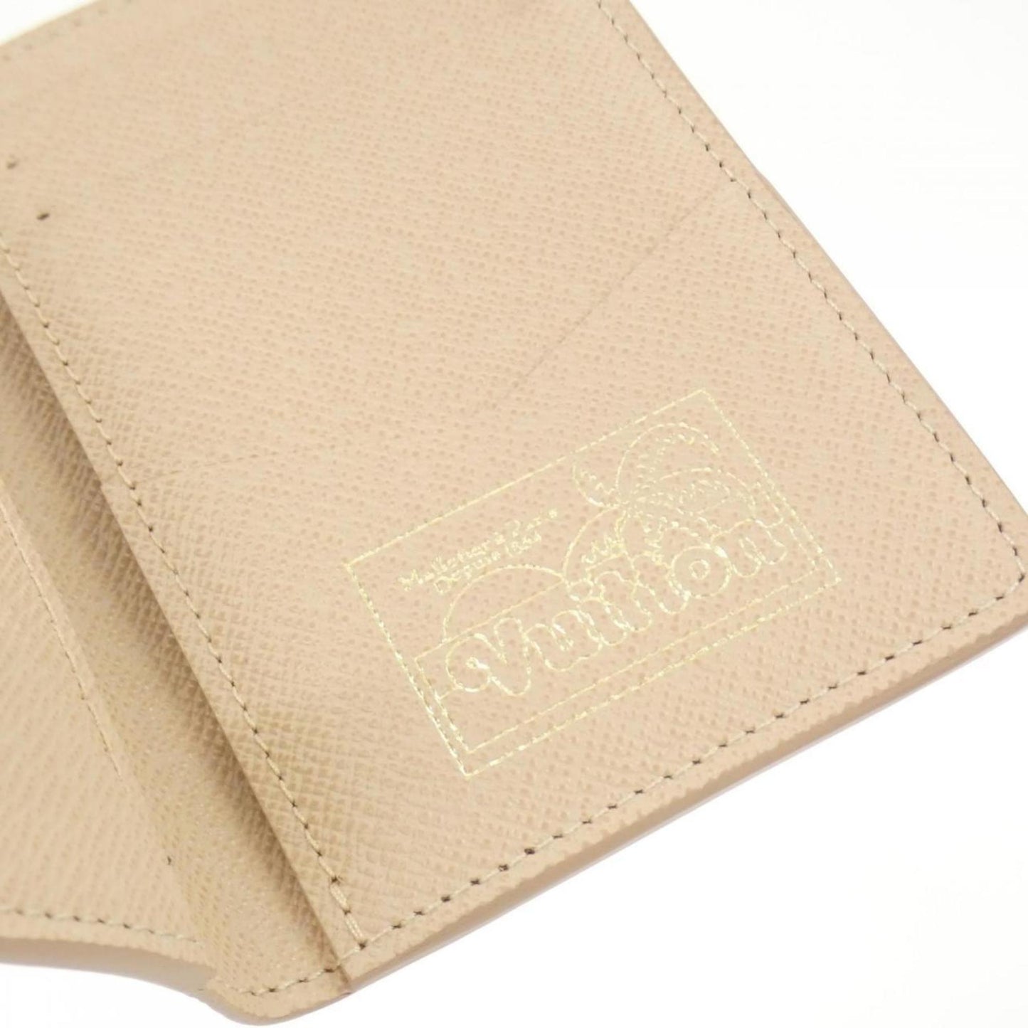 Louis Vuitton Organizer de poche, Beige, Canvas, wallet