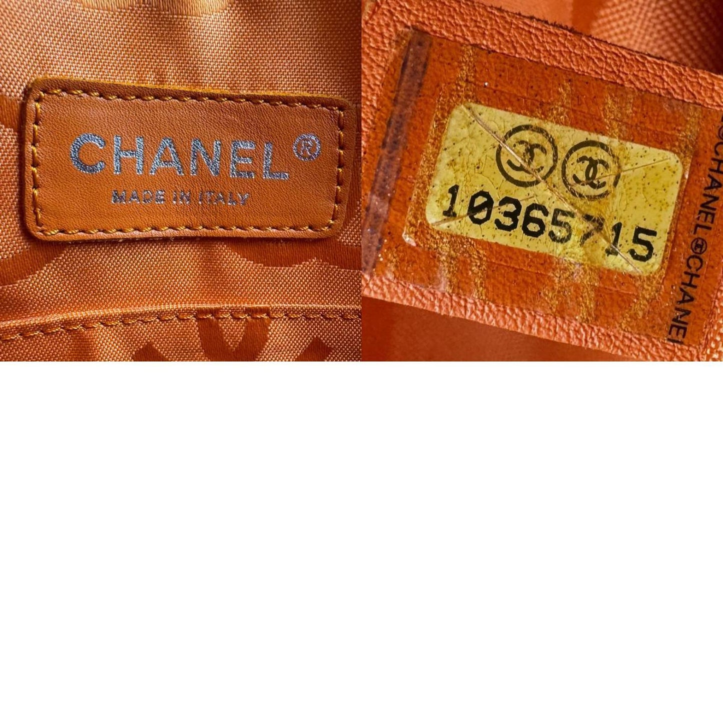 Chanel Cambon, Beige, Leather, shoulder