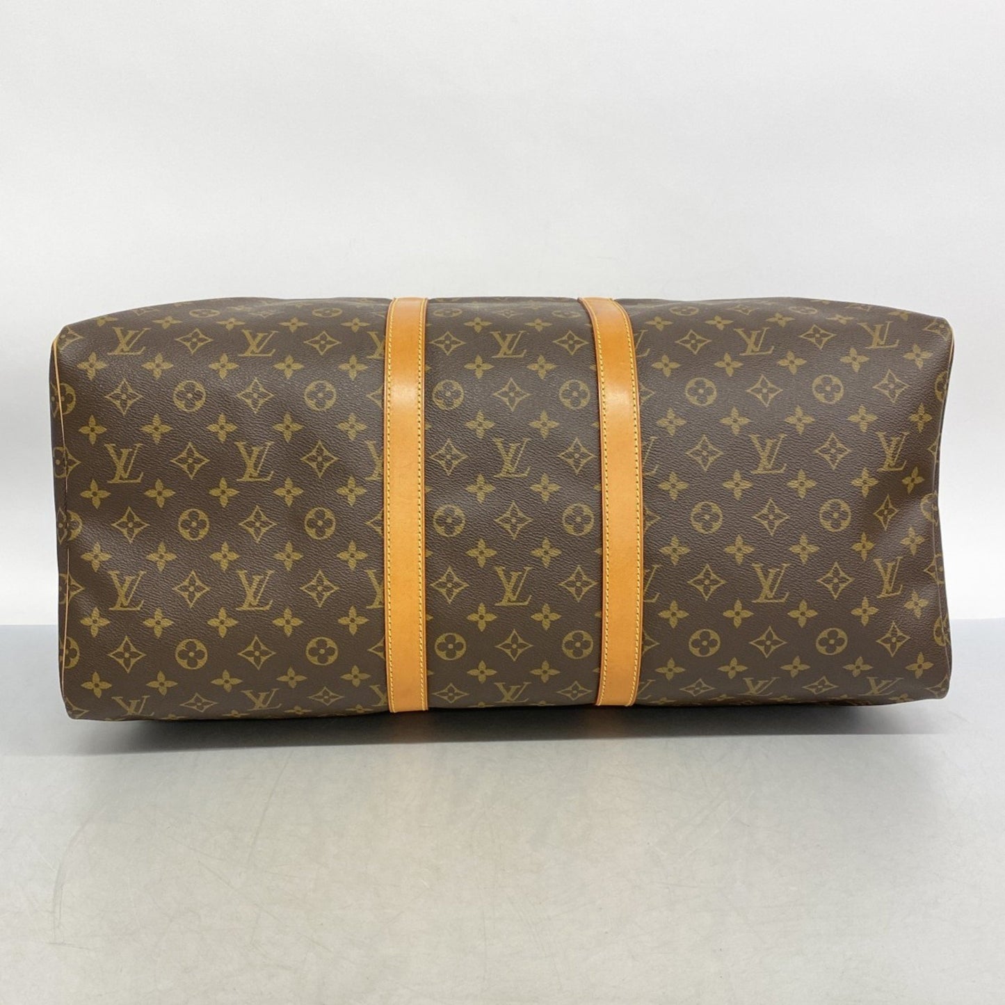 Louis Vuitton Keepall 55, Brown, Canvas, travel