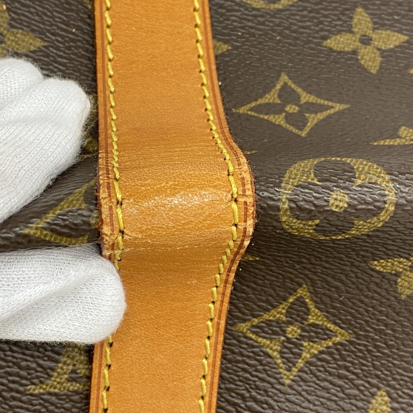 Louis Vuitton Keepall 55, Brown, Canvas, travel