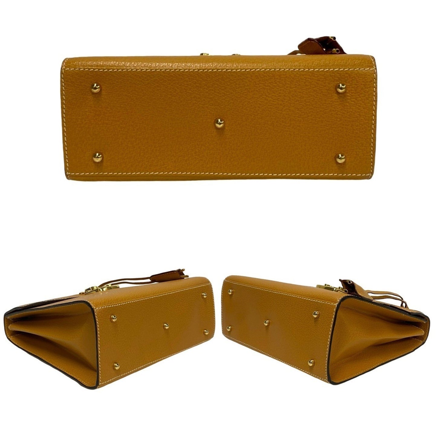 Gucci Lady Lock, Yellow, Leather, shoulder