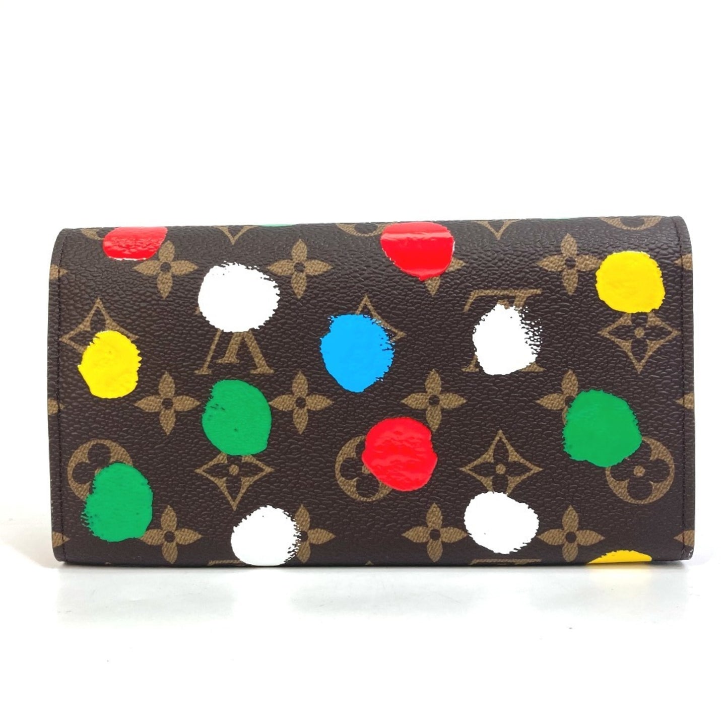 Louis Vuitton Sarah, Red, Canvas, wallet