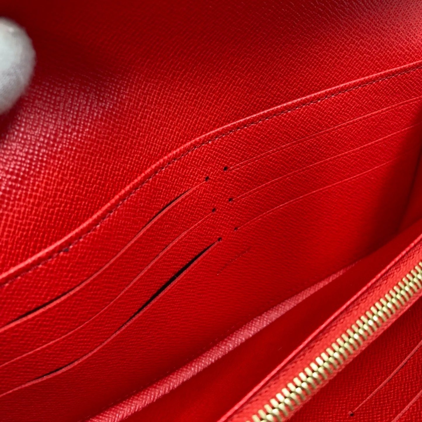 Louis Vuitton Sarah, Red, Canvas, wallet