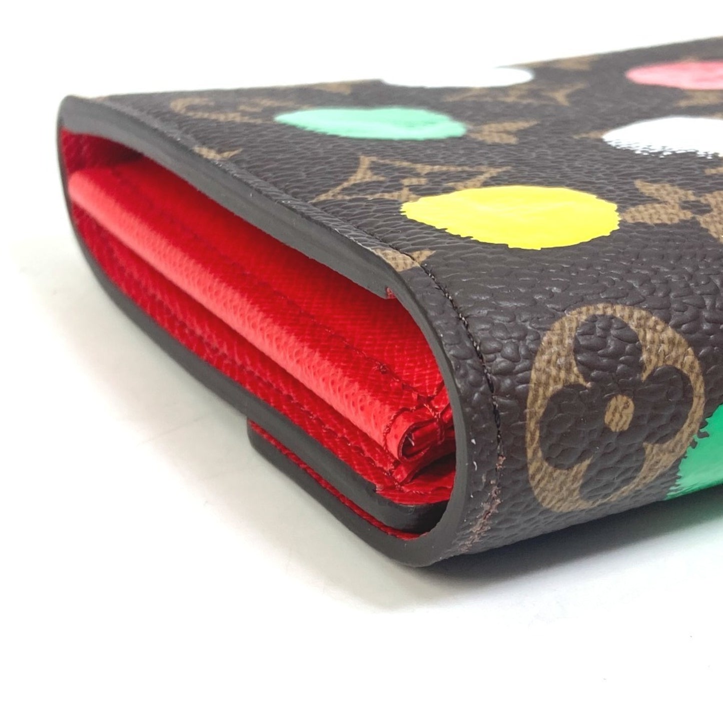 Louis Vuitton Sarah, Red, Canvas, wallet