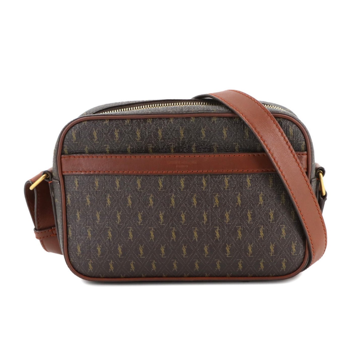 Saint Laurent Camera, Brown, Canvas, shoulder