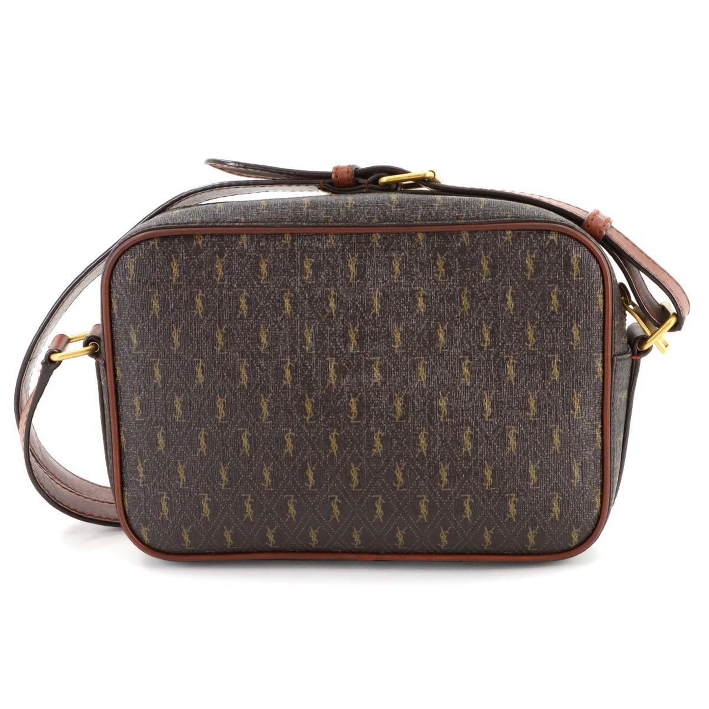 Saint Laurent Camera, Brown, Canvas, shoulder