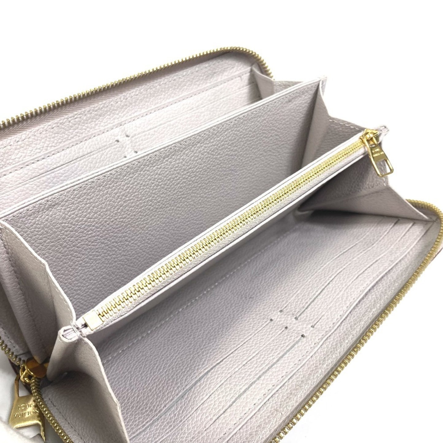 Louis Vuitton Zippy wallet, GRAY, Leather, wallet