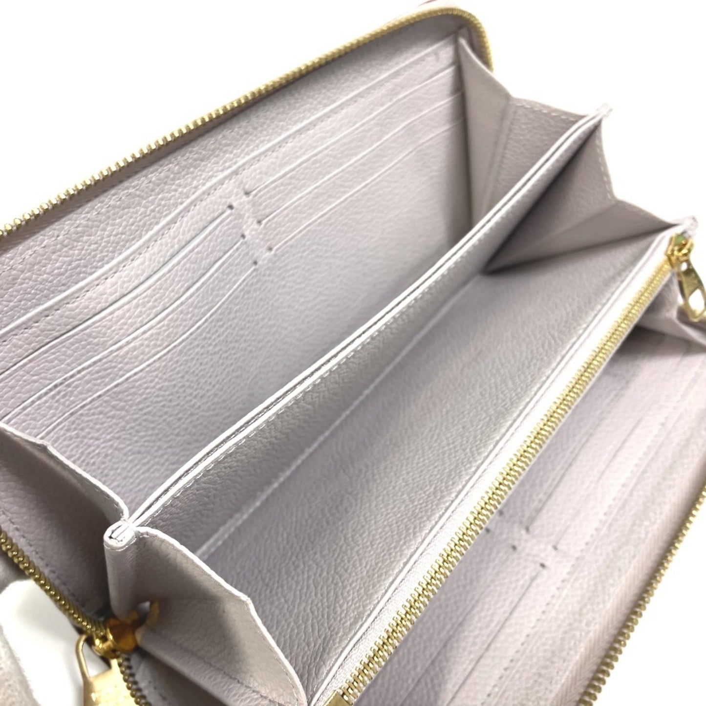 Louis Vuitton Zippy wallet, GRAY, Leather, wallet