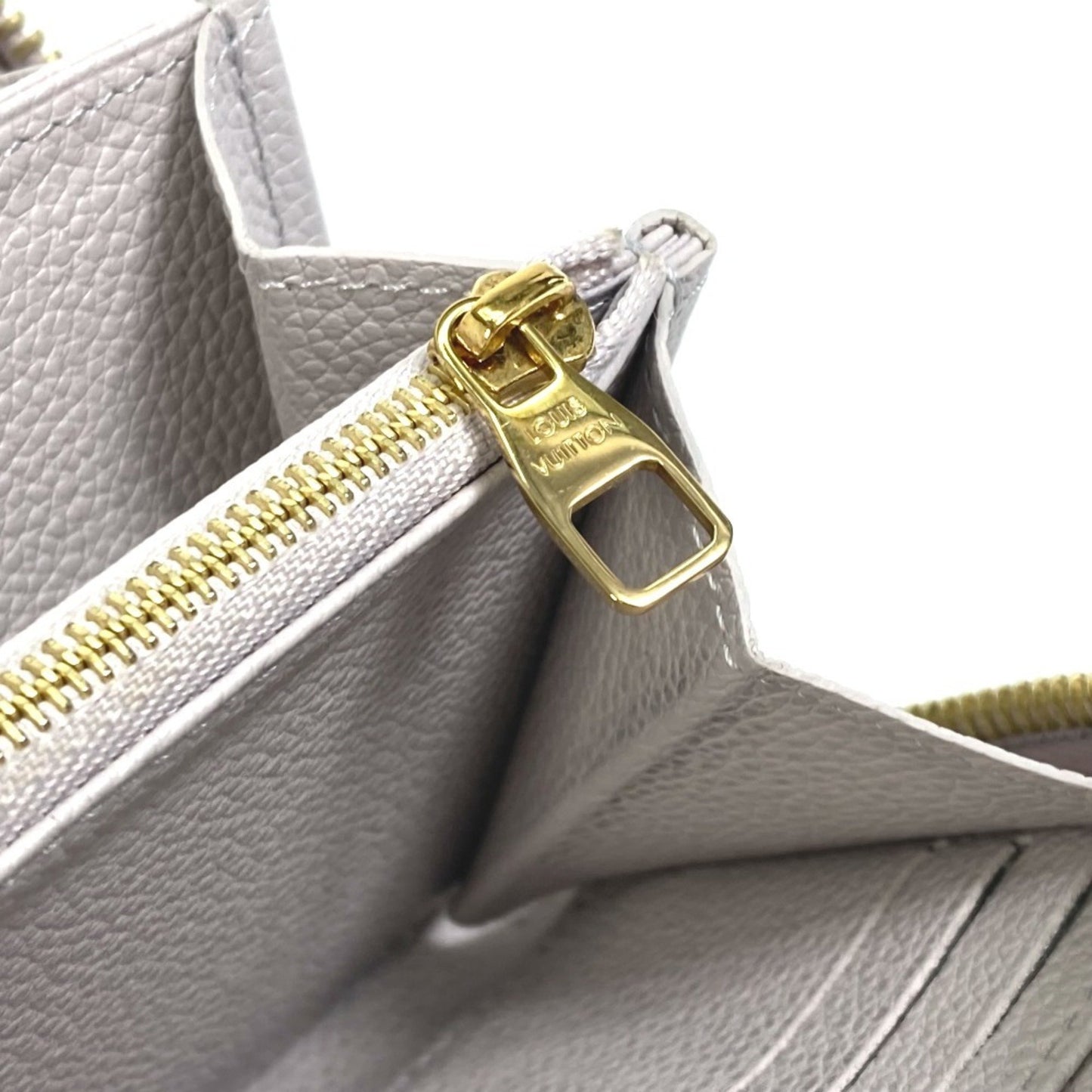 Louis Vuitton Zippy wallet, GRAY, Leather, wallet