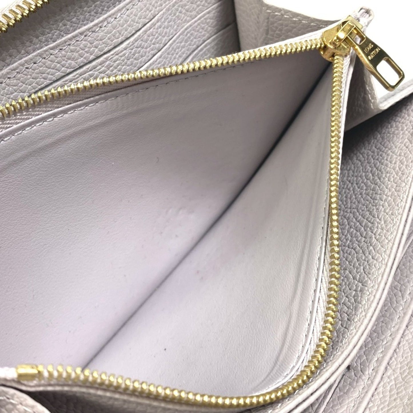 Louis Vuitton Zippy wallet, GRAY, Leather, wallet