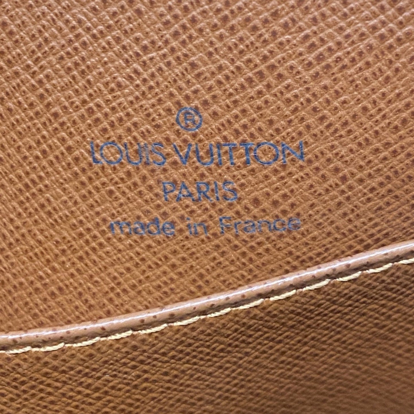 Louis Vuitton Drouot, Brown, Canvas, shoulder