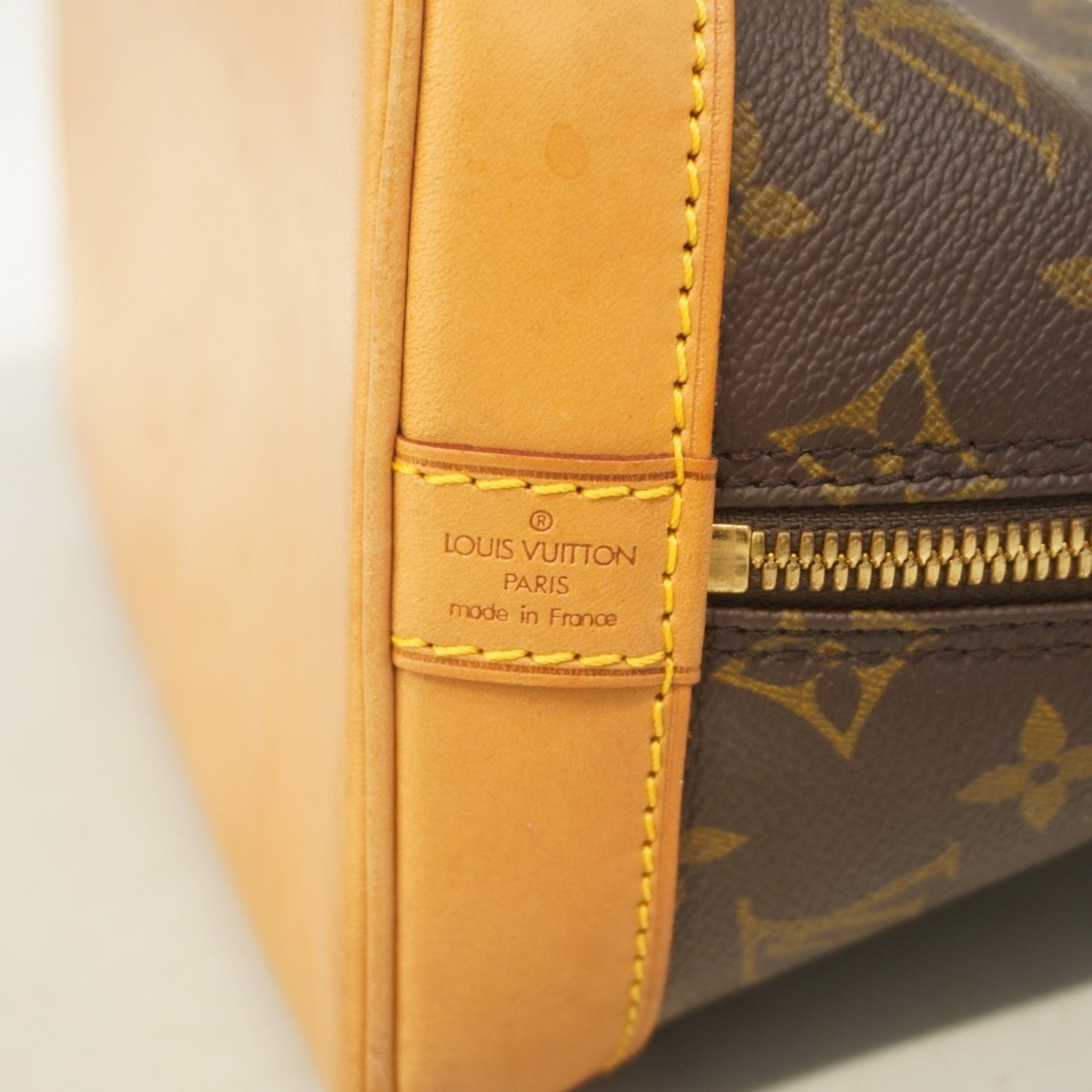 Louis Vuitton Alma, Brown, Canvas, handbag