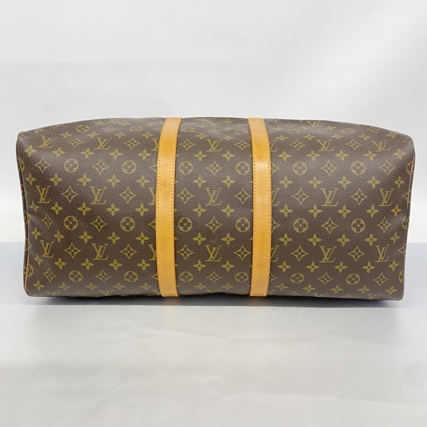 Louis Vuitton Keepall 55, Brown, Canvas, travel