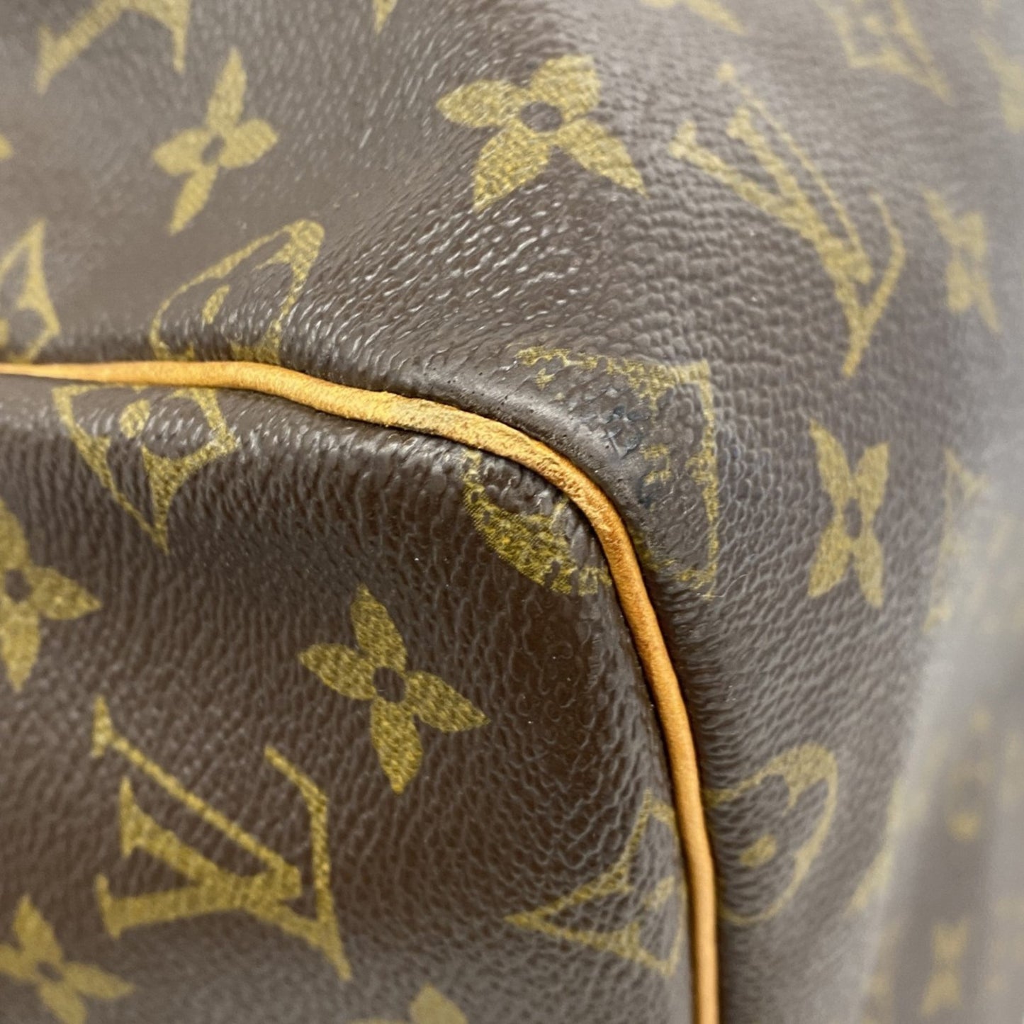 Louis Vuitton Keepall 55, Brown, Canvas, travel
