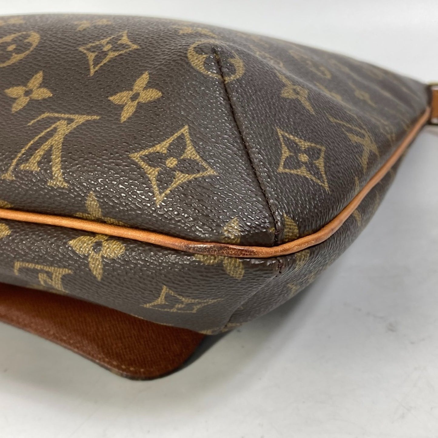 Louis Vuitton Musette Salsa, Brown, Canvas, shoulder