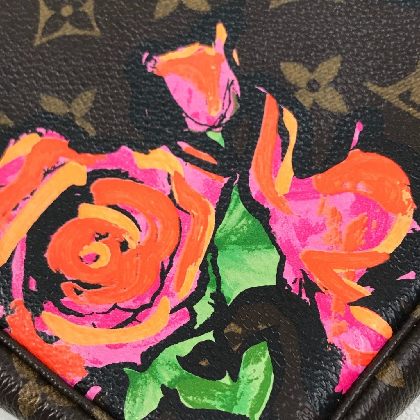 Louis Vuitton Pochette Accessoire, Brown, Canvas, clutch