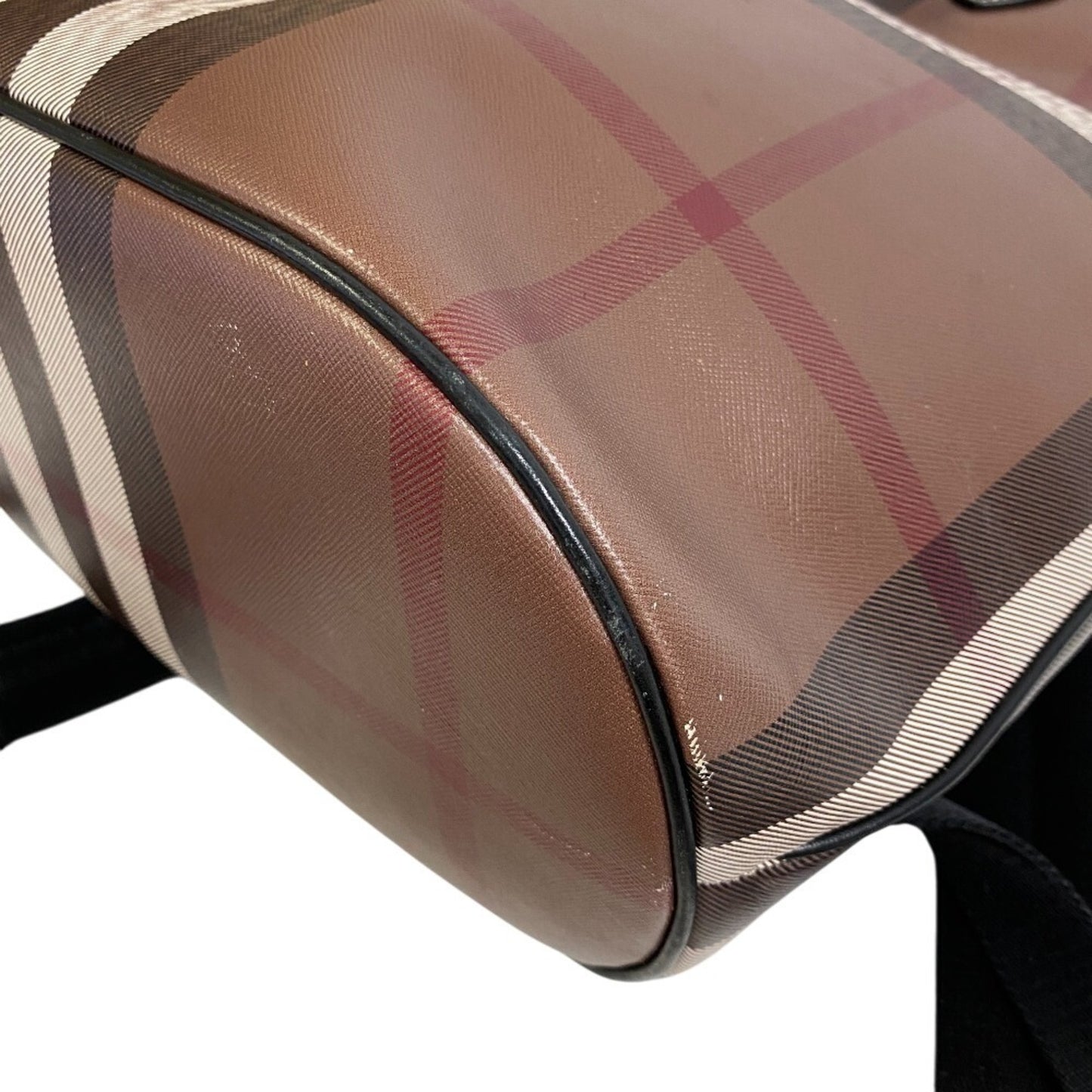 Burberry Nova Check, Brown, Canvas, backpack