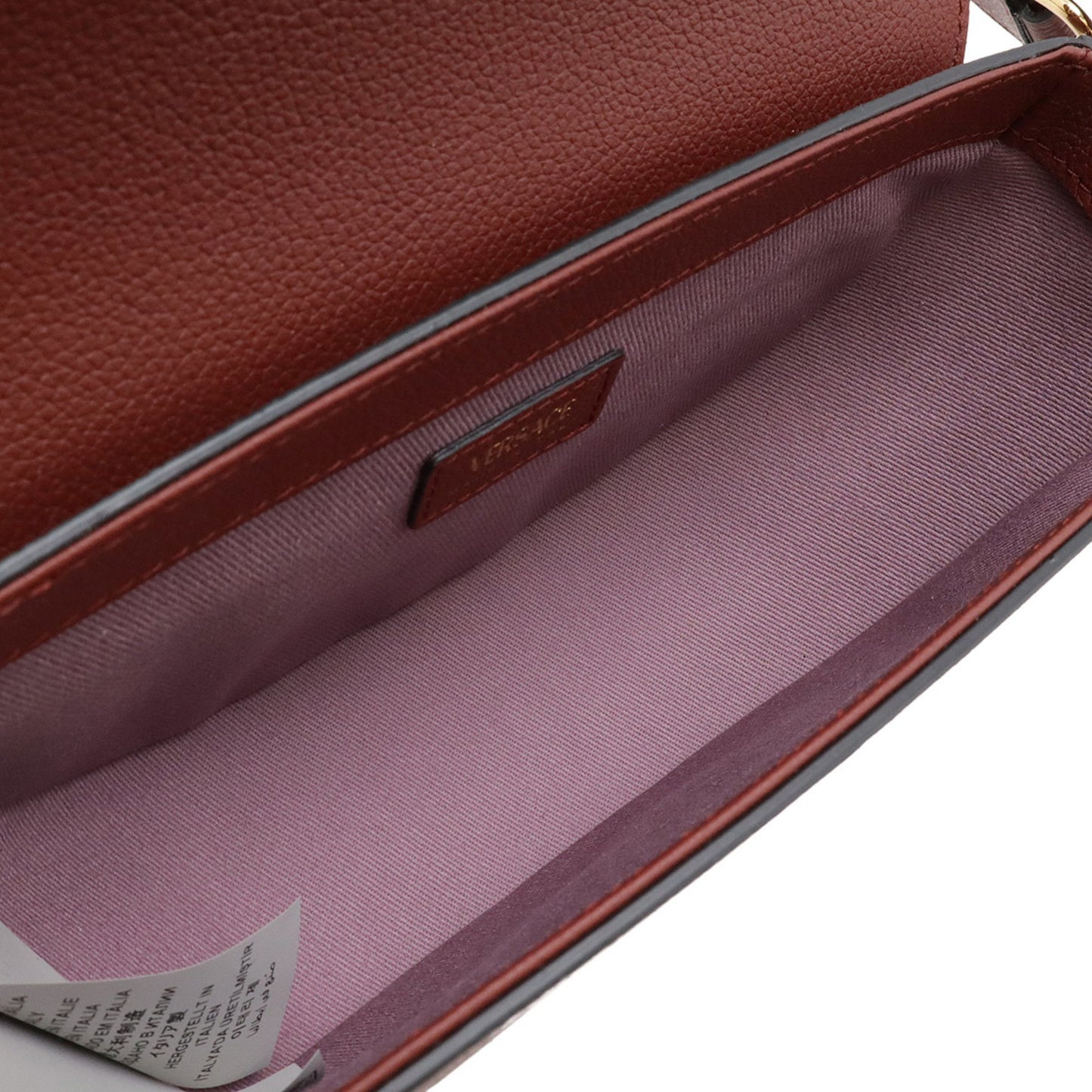 Versace Medusa, Burgundy, Leather, clutch