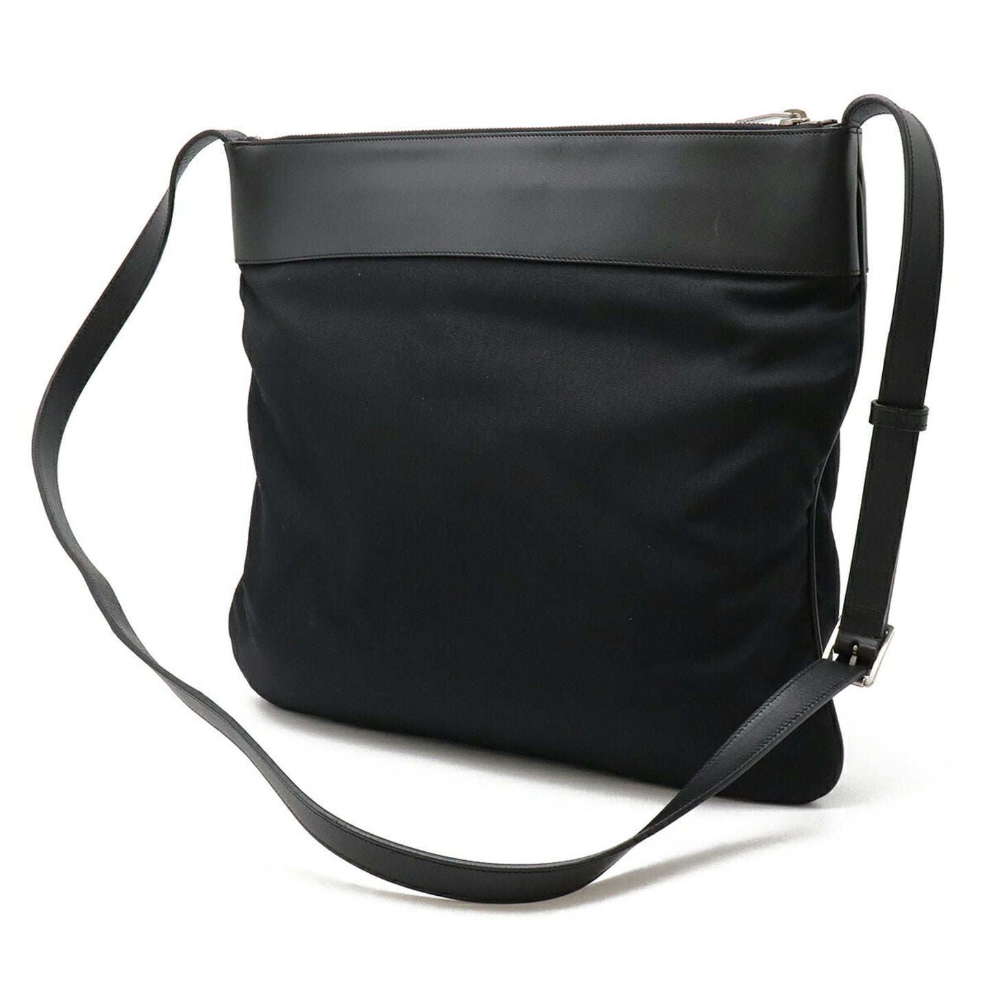 Saint Laurent -, Black, "CANVAS, LEATHER", shoulder
