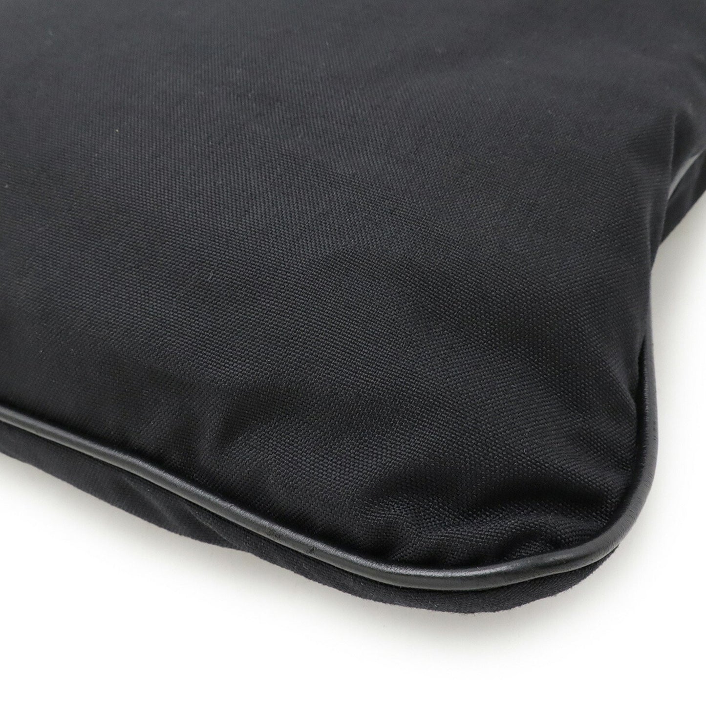 Saint Laurent -, Black, "CANVAS, LEATHER", shoulder