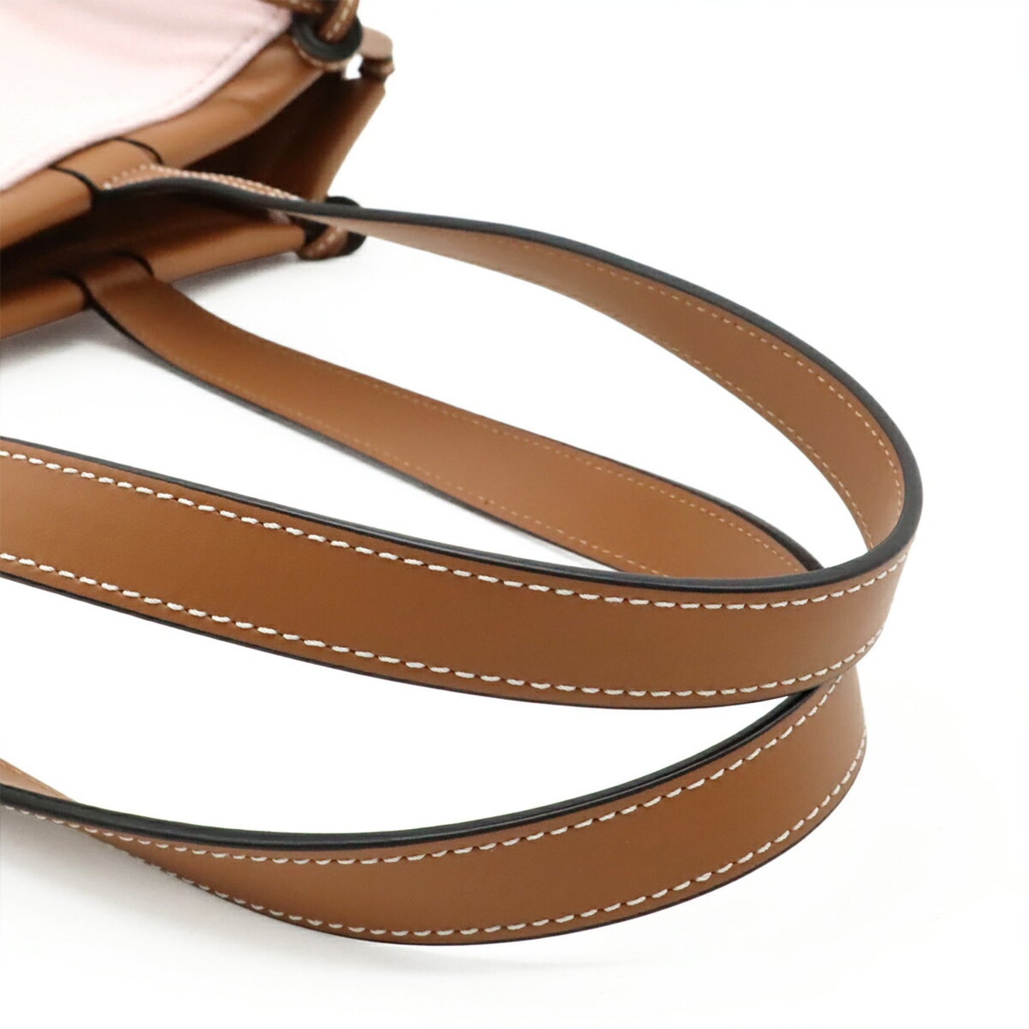 Loewe Cushion, Pink, "CANVAS, LEATHER", shoulder