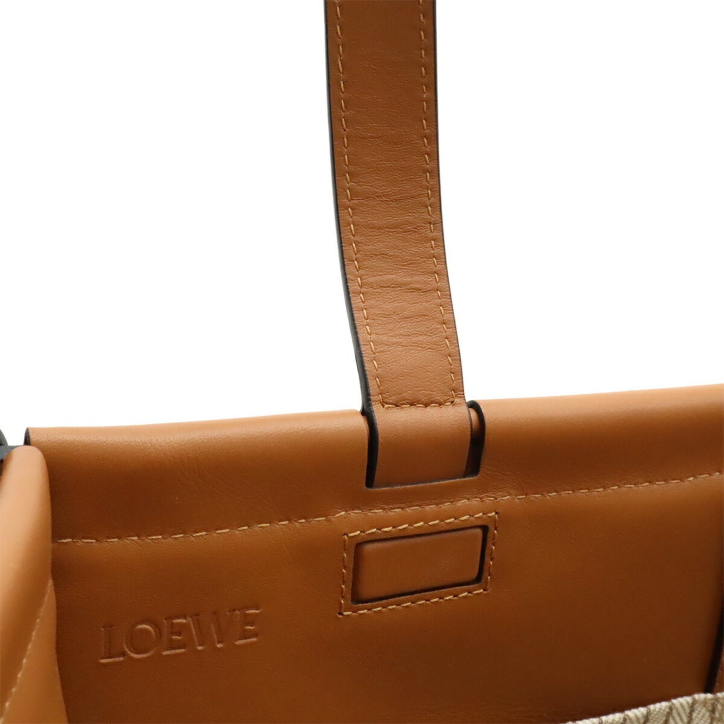 Loewe Cushion, Pink, "CANVAS, LEATHER", shoulder