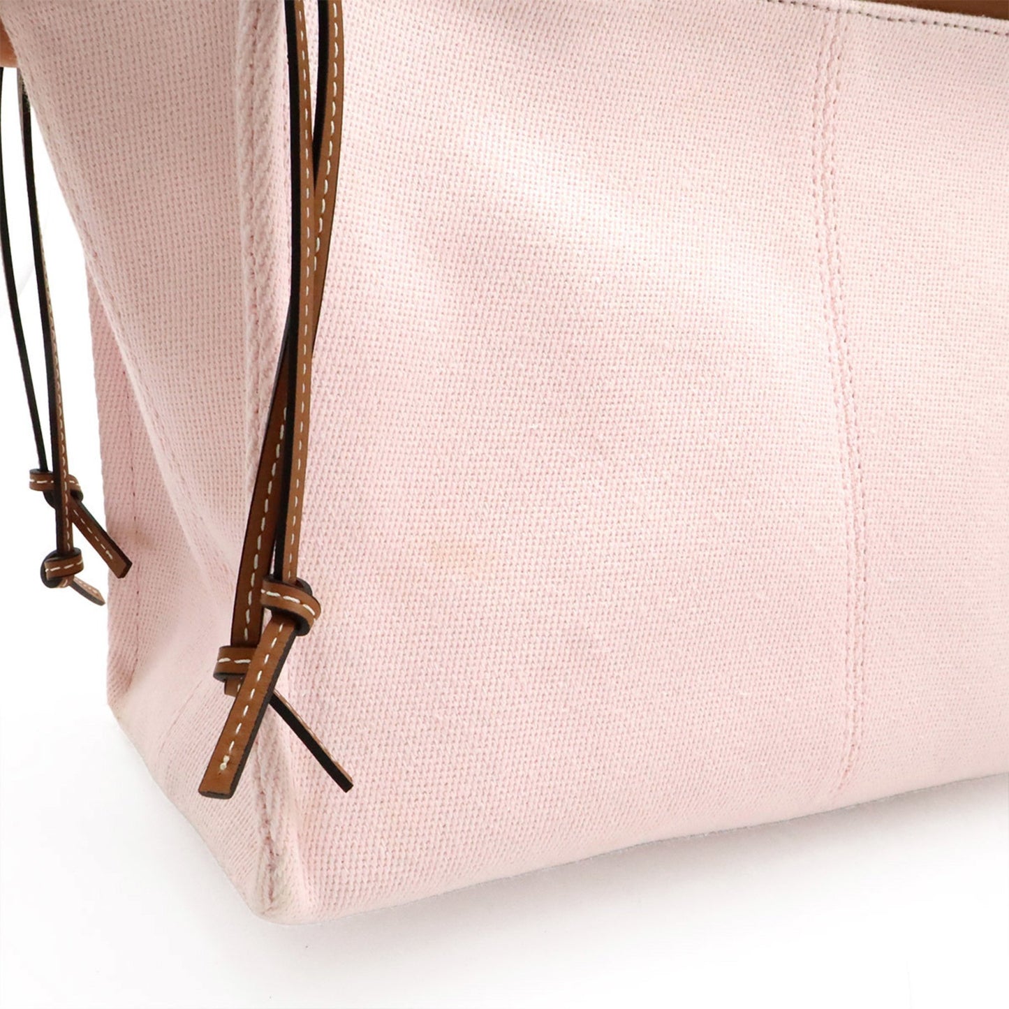 Loewe Cushion, Pink, "CANVAS, LEATHER", shoulder