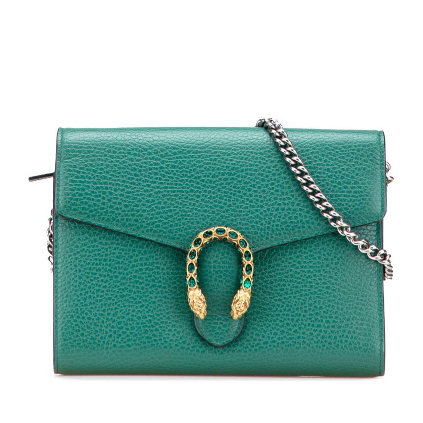 Gucci Dionysus, Green, Leather, wallet