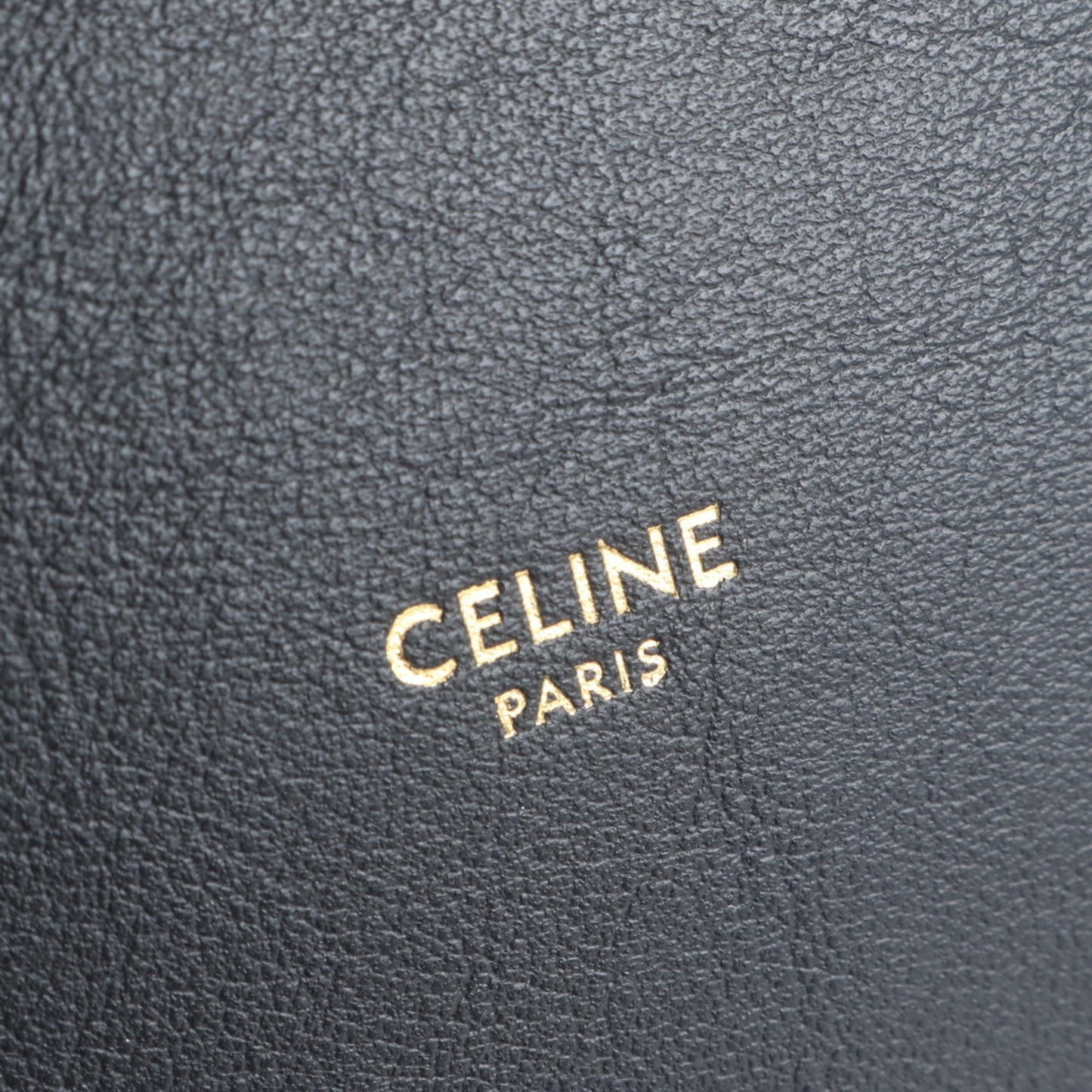 Céline Bucket 16, Black, Leather, handbag