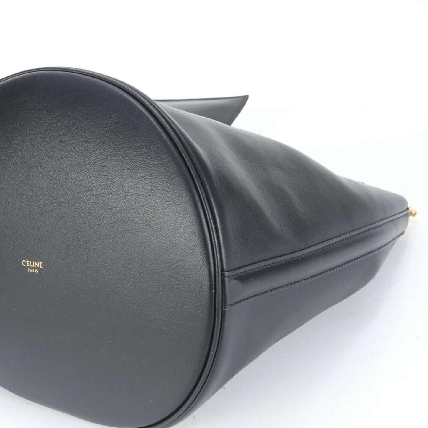 Céline Bucket 16, Black, Leather, handbag