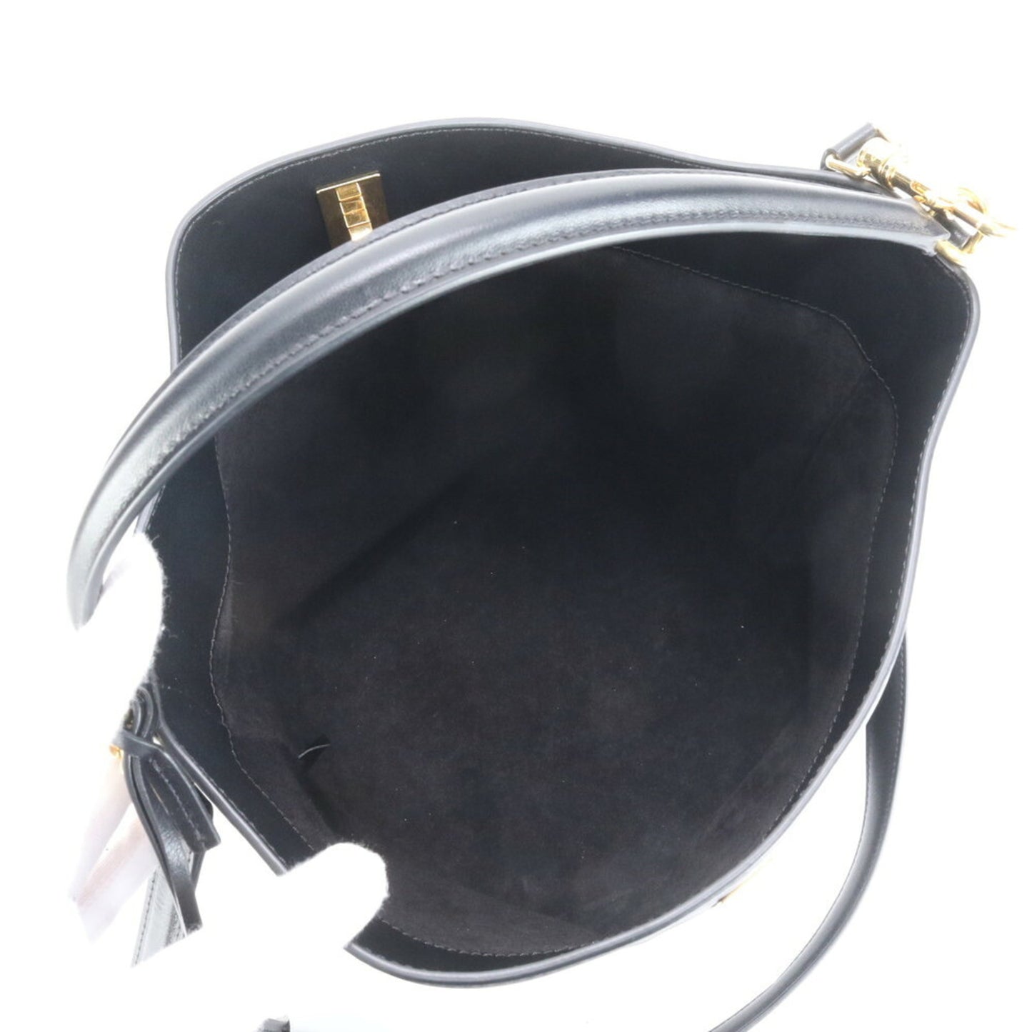 Céline Bucket 16, Black, Leather, handbag