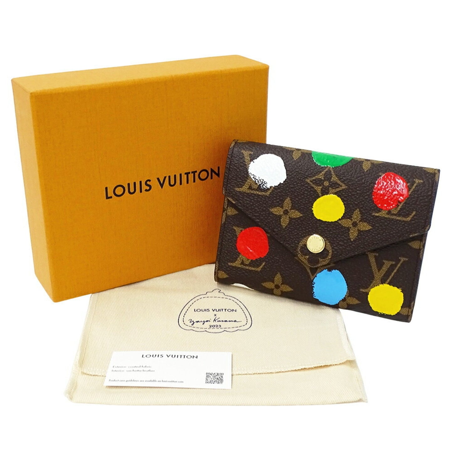 Louis Vuitton Portefeuille Victorine, Brown, Canvas, wallet