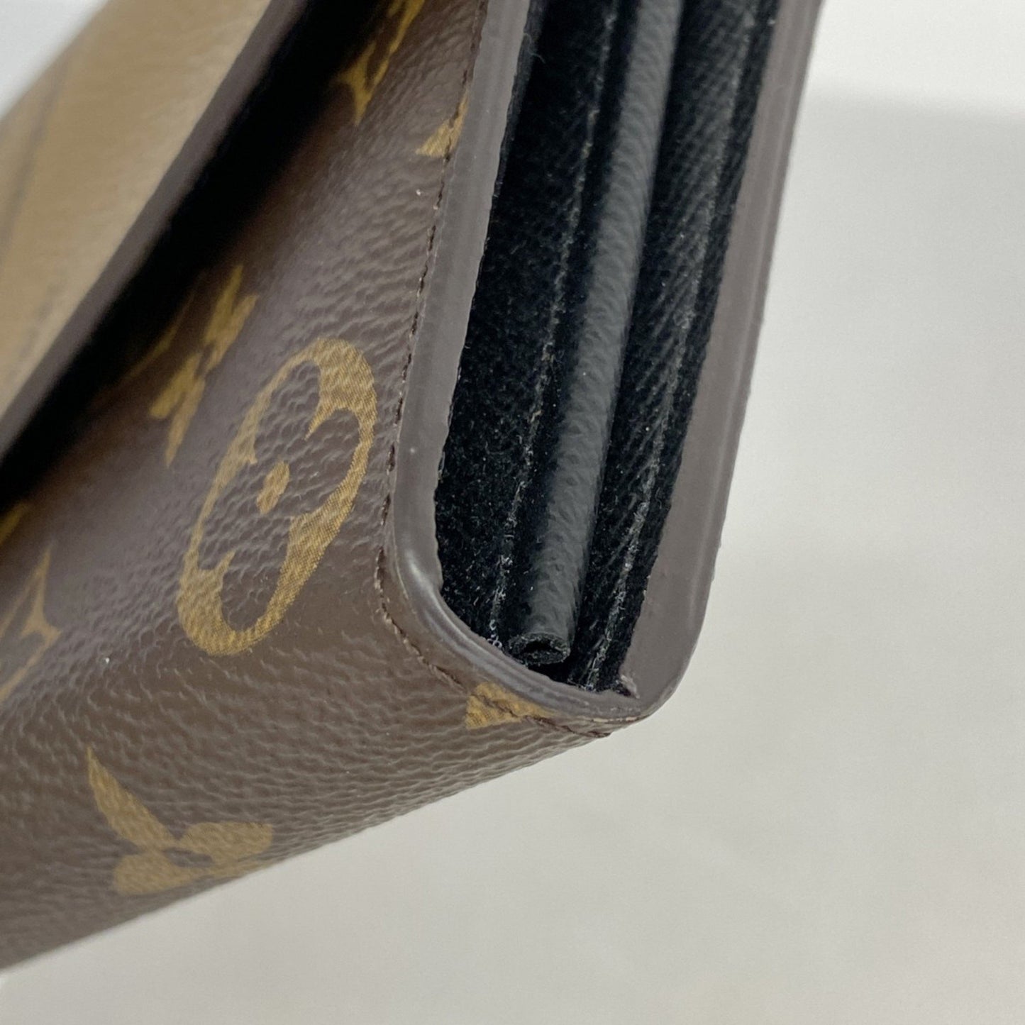 Louis Vuitton Sarah, Brown, Canvas, wallet