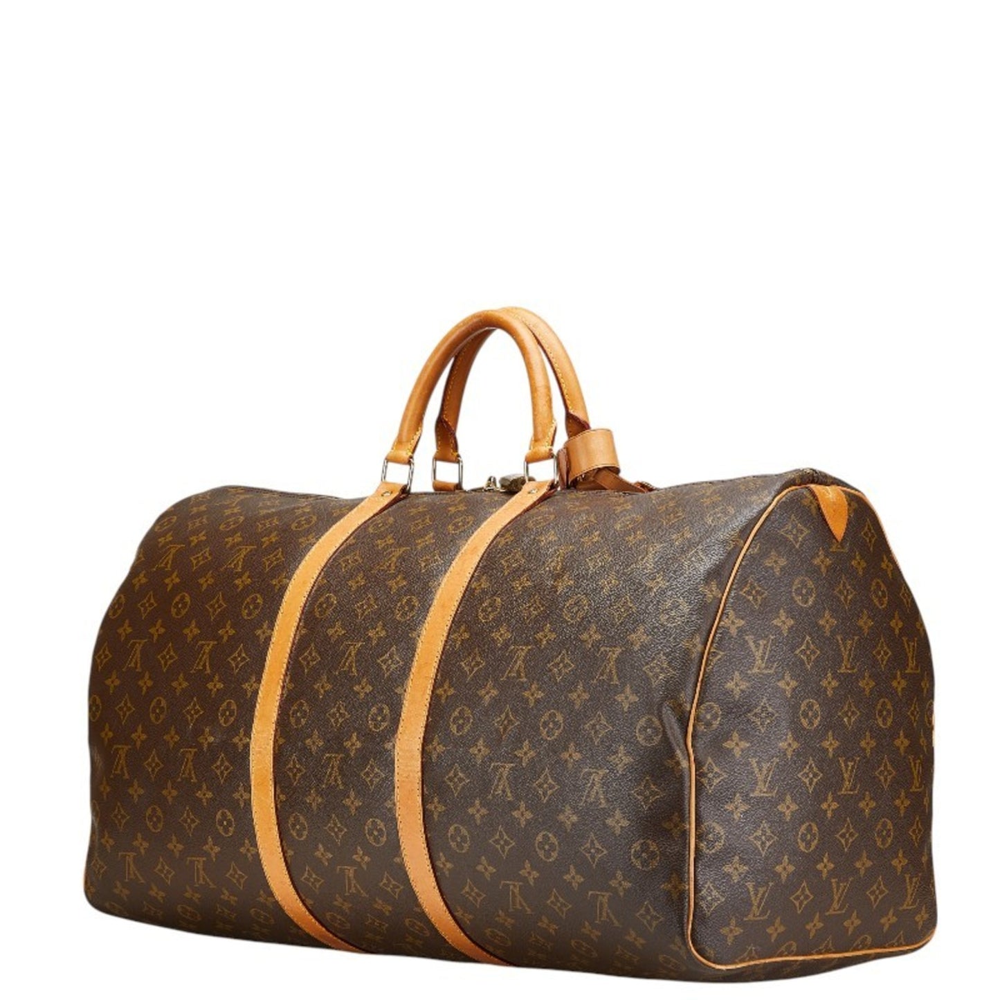 Louis Vuitton Keepall 50, Brown, Canvas, travel