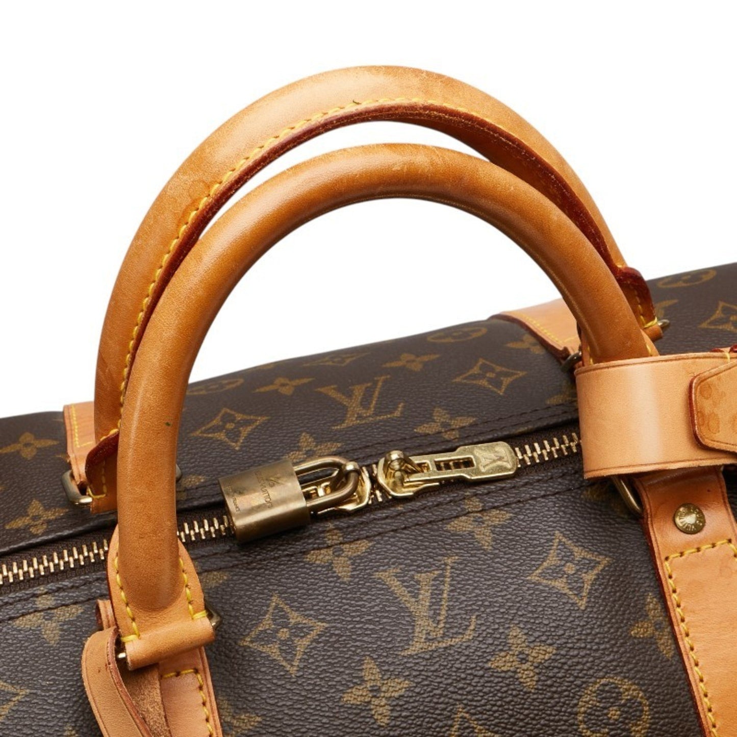 Louis Vuitton Keepall 50, Brown, Canvas, travel