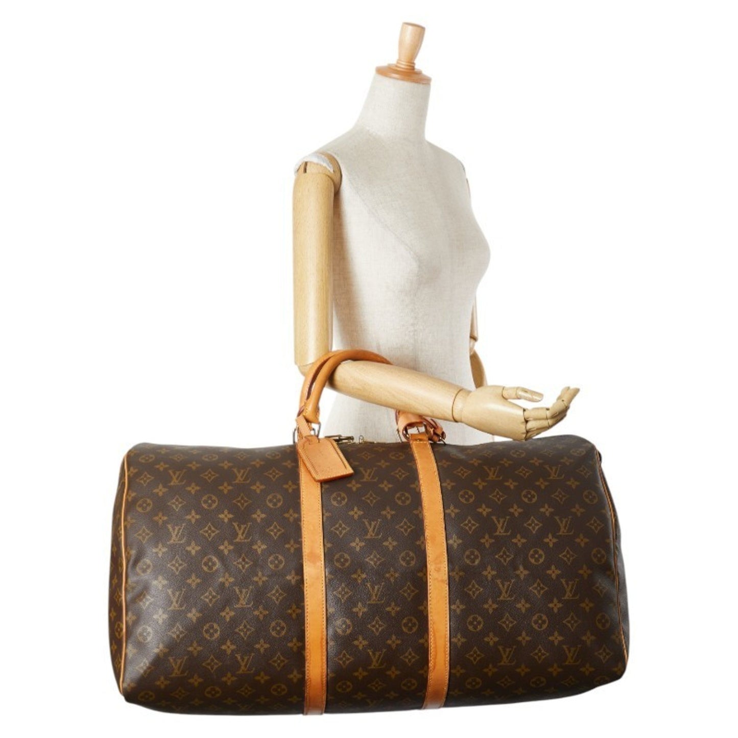 Louis Vuitton Keepall 50, Brown, Canvas, travel