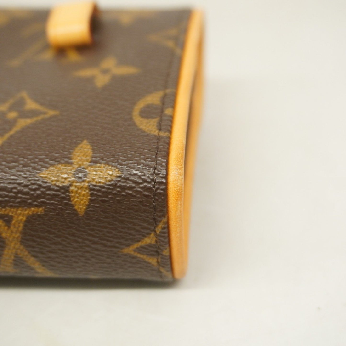 Louis Vuitton Felicie, Brown, Canvas, clutch